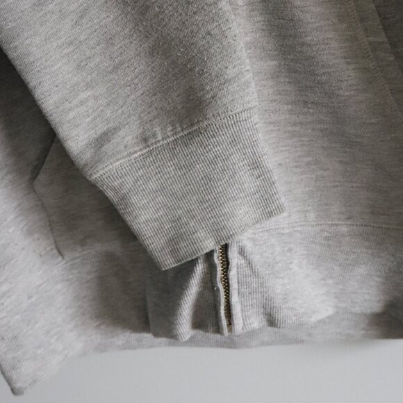Tna Womens Grey Sz M Full Zip Long Drawstring Comfy Hooded Fleece Sweater - Picture 8 of 14